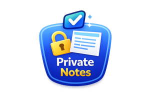 Private Notes badge